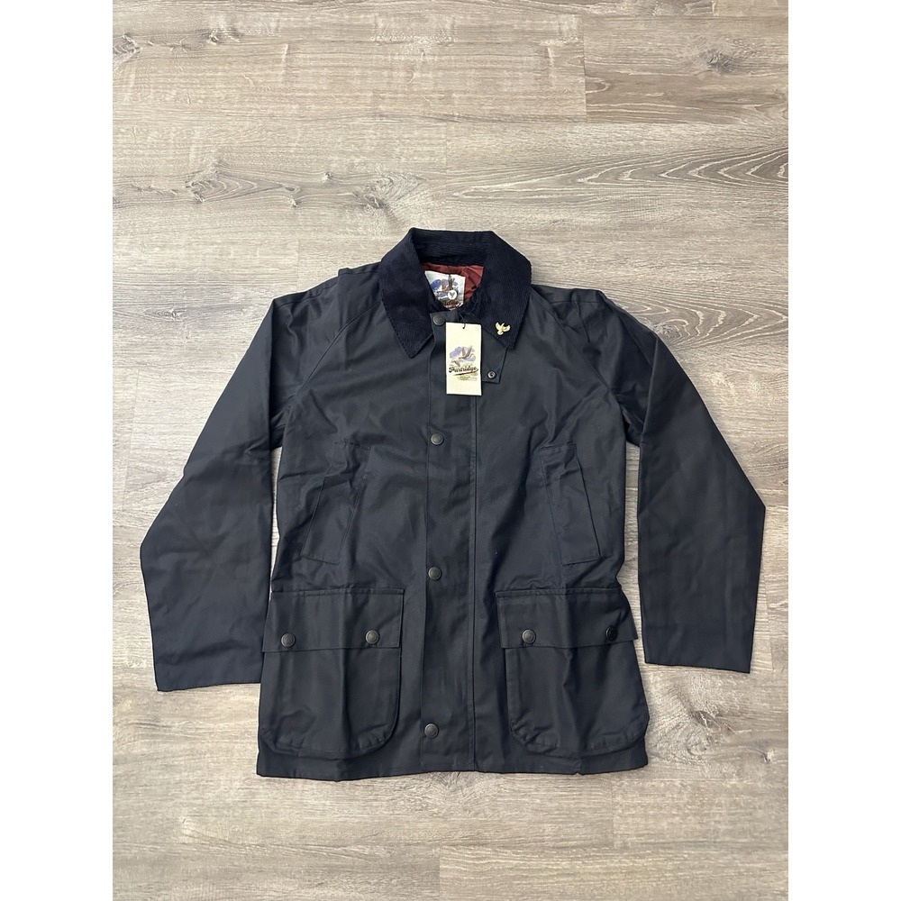 John Partridge Mens Navy Landowner Wax Cotton Jacket Size US Small